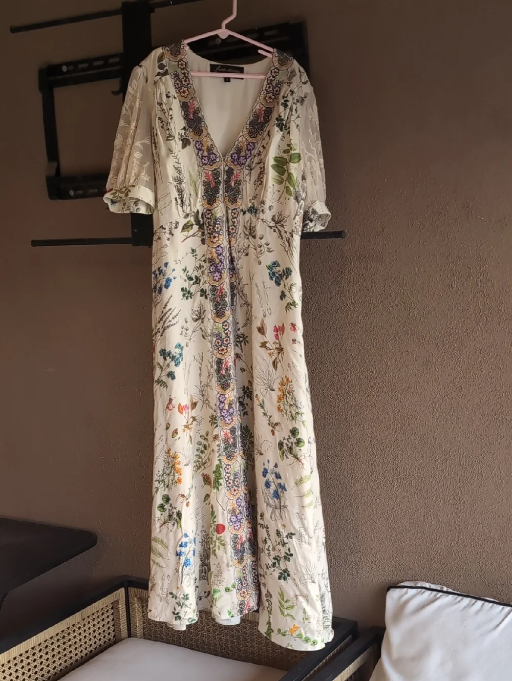 NWT Anthropologie Geisha Designs Donna Embroidered Floral Lace Dress S - Picture 4 of 8